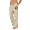Puimentiua Cotton Linen Pants Men, Summer Beach Pants Loose Fit