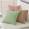 MIULEE Light Green Throw Pillow Covers 18x18 Inch Set of