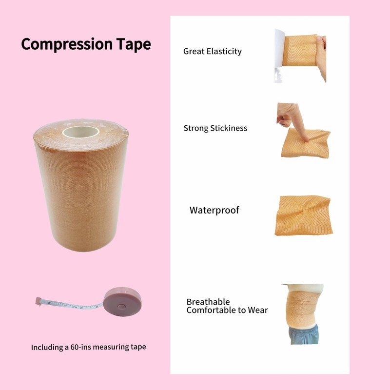 Body Stomach Compression Tape- Extra Wide Kaotic Belly Tape for
