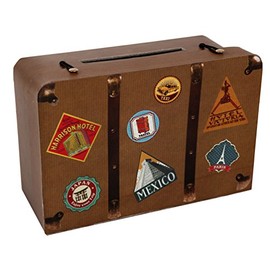 Santex 4856-25 Travel Money Box, Cardboard, 24 x 16 x 10 cm