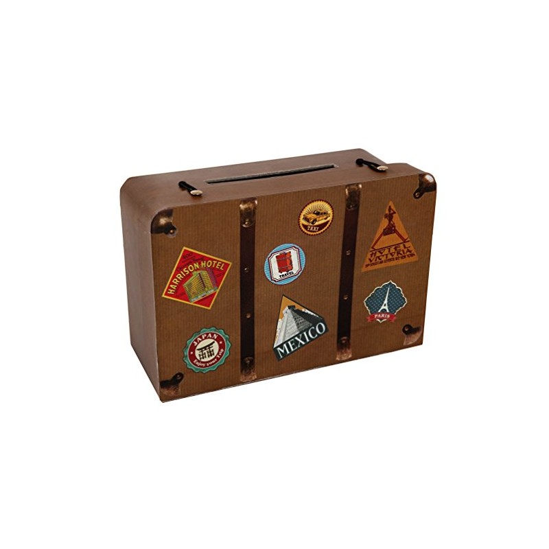 Santex 4856-25 Travel Money Box, Cardboard, 24 x 16 x