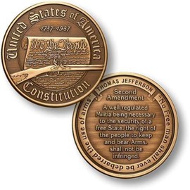 Armed Forces Depot U.S. Constitution Second Amendment Challenge Coin