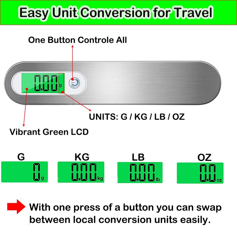 Luggage Scale Digital Hanging Scale, High Precision Heavy Duty Weight