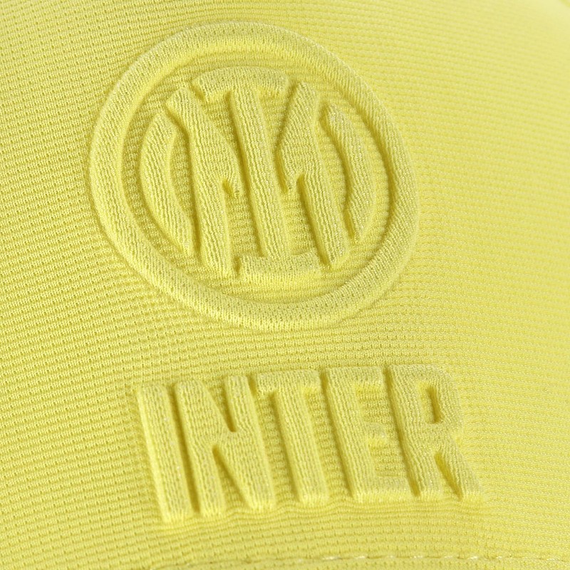 Inter Embossed Cap Visor Unisex Adult, yellow