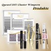 QUEWEL Eyelash Cluster Glue 10 ml, Black Cluster Lashes Glue