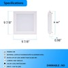 Hongerla (OD 9.84" / ID 8.66") 15W Square LED Recessed