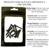 M6 x 60mm - Black Stainless Steel - Hex Head