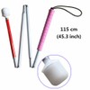 Aluminum Mobility Folding White Cane for Vision Impaired and Blind