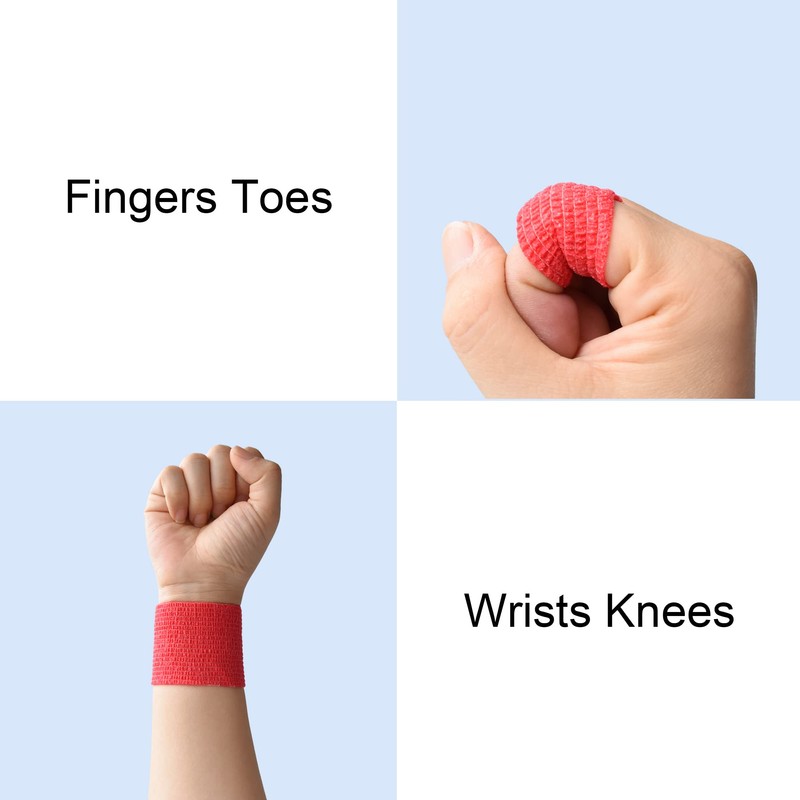 FEILIBAY 10 Pack Self Adherent Bandage Wrap Elastic Cohesive Bandage
