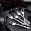 Unokit Stainless Steel Dinner Forks Silverware - 24 Pieces (7.1
