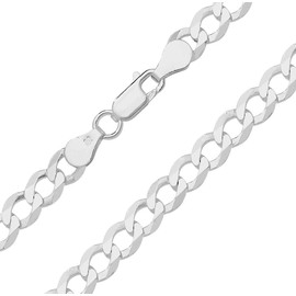 925 Sterling Silver Men/Ladies Link & Chain Bracelet - 18cm WJS15782L7