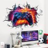 Wajade Game Wall Sticker Gamer Controller 3D Wall Decals Boy