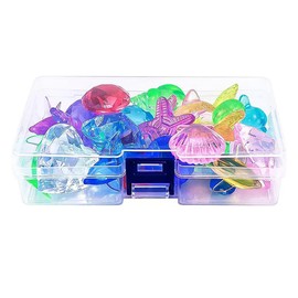 Ieron 26pcs Pool Diving Gems Summer Swimming Diving Ocean Theme Gems Set For Boys Girls Underwater Swimming Diving Throwing Sea Animal Gems