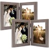 Golden State Art, 5x7 Double Picture Frame Vertical Hinged Photo