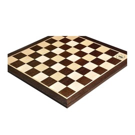 Smoked Oak & Maple Wooden Chess Board - 2.25" with Logo