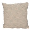 Creative Co-Op, Natural Hand-Embroidered Cotton and Linen Pillow with Seashell