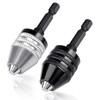 XTVTX 0.3-6.5mm Keyless Drill Chuck Conversion Tool 1/4 inch Hex