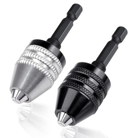 XTVTX 0.3-6.5mm Keyless Drill Chuck Conversion Tool 1/4 inch Hex Shank Quick Change Adapter Converter for Electric Grinder