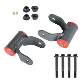 ANTUKO 2 Inch Rear Drop Lowering Steel Shackles Kit Replacement for R-a-m 1500 2002-2008 4x2 4x4