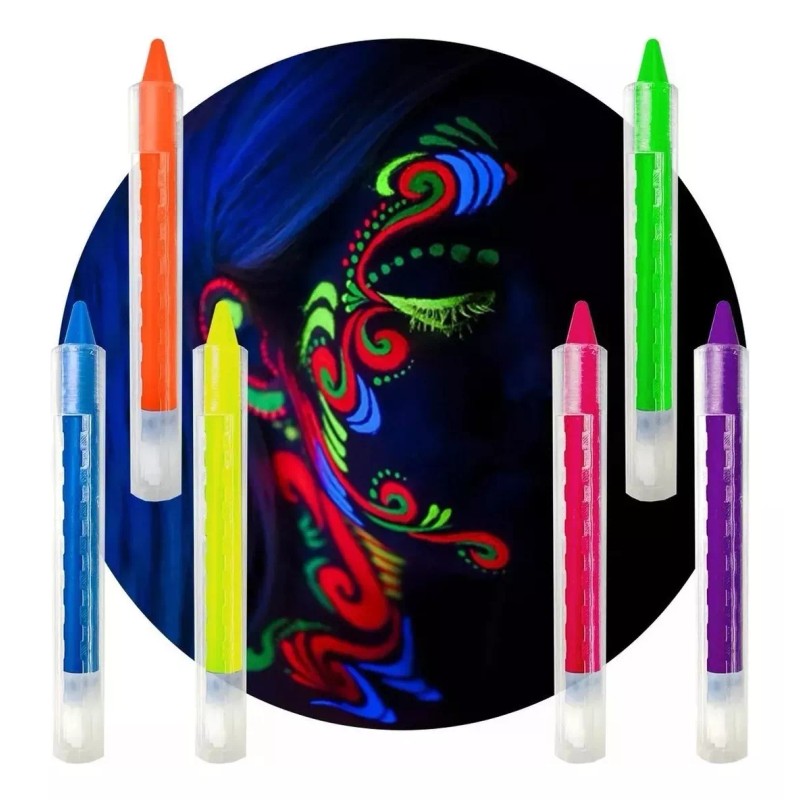 Mingda 12 Crayones Pintacaritas Maquillaje Cara Cuerpo Disfraz F