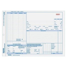 Rediform Auto Repair Order Form - 3 Part - Carbonless - 8.50" x 11" Sheet Size - Assorted - 50 / Pack