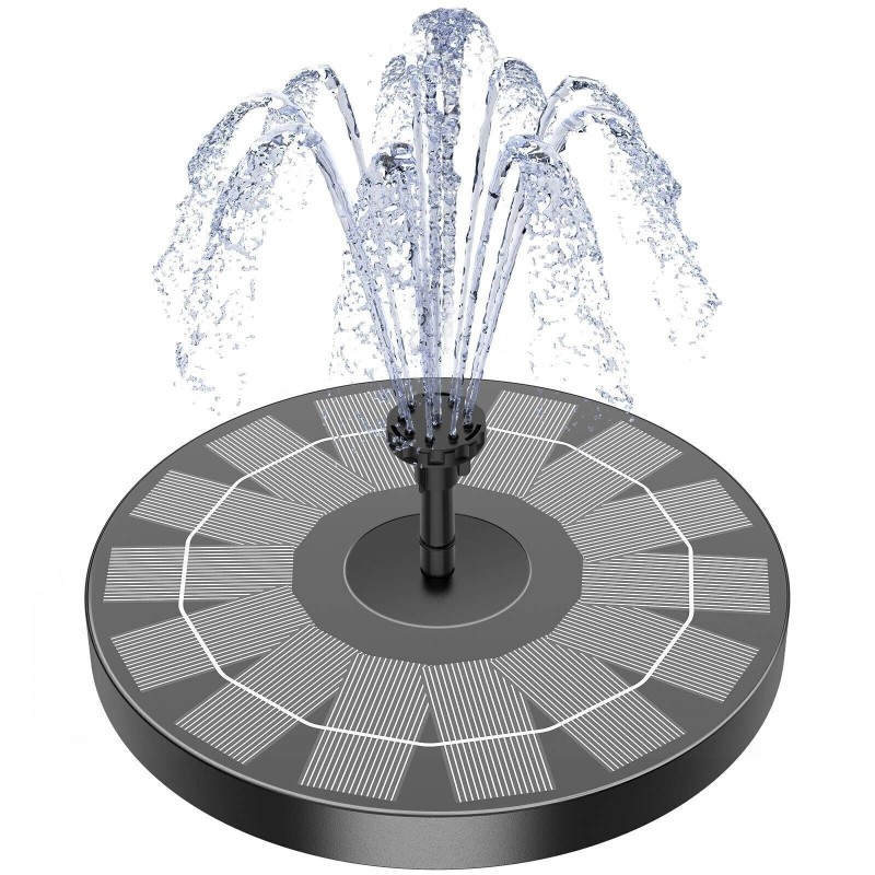 AISITIN Solar Power Bird Bath Fountain Pump Upgrade 2.5W 160mm