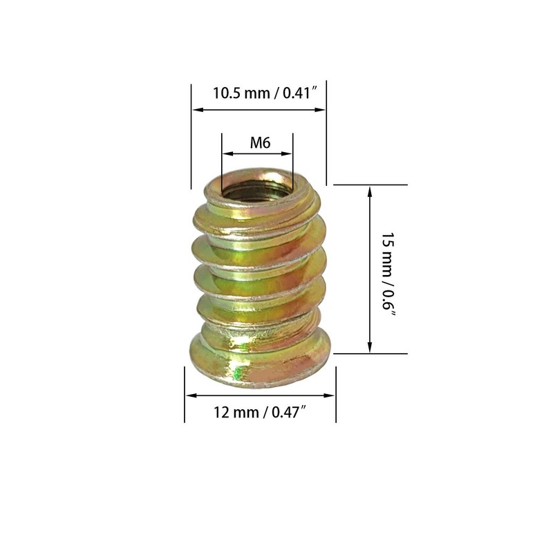 Pack of 50 Screw Nuts M6 M8 with Hexagon Socket,