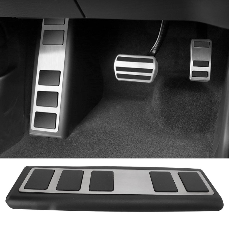 Footrest Pedal Stainless Steel Rest Pedal Cover Replacement for Ford