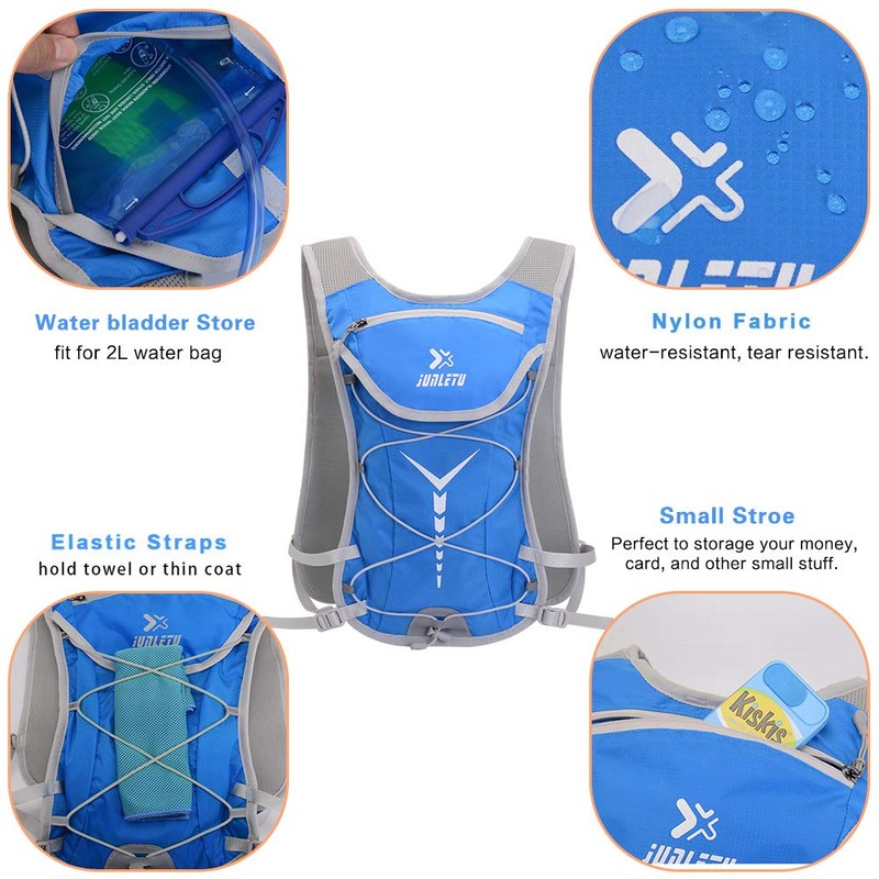 Hydration Backpack with Bladder 2L, Hydration Vest Breathable Lightweight Rucksack