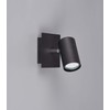 Trio Leuchten Marley wall spotlight, 802400132, metal, matt black, 1-bulb