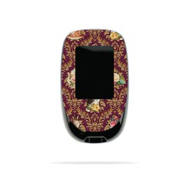 MightySkins Skin Compatible with Accu-Chek Nano - Teatime Cat Damask | Protective, Durable, and Unique Vinyl Decal wrap Cover | Easy to Apply, Remove, and Change Styles | Made in The USA