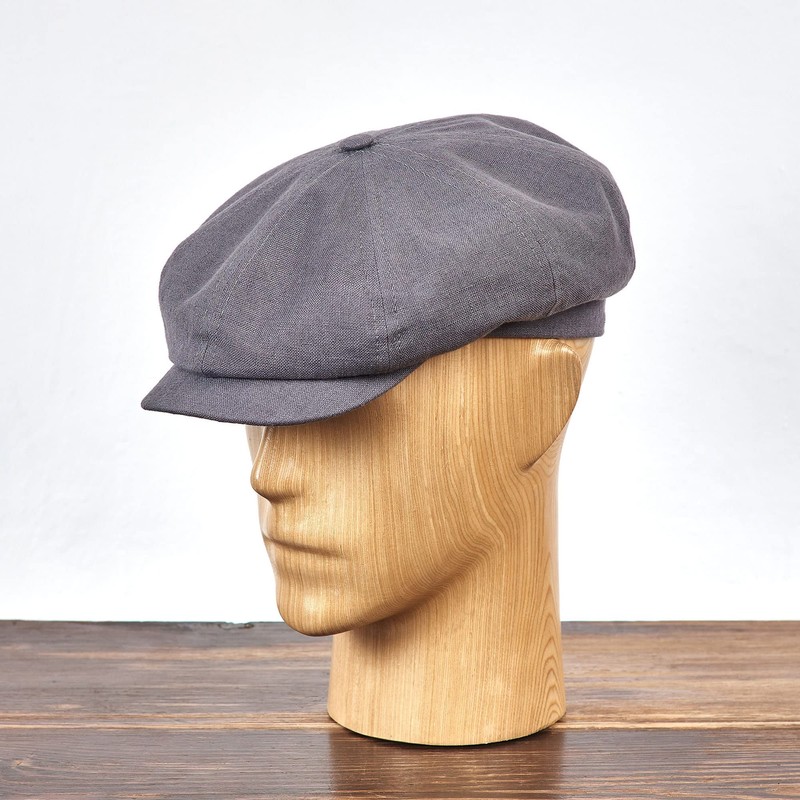 Sterkowski Rowdy Hat | 100% Linen Flat Cap for Men