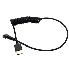 HangTon Micro HDMI to HDMI 4K120 8K60 Cable for Canon R6 R5C R10 R7 Sony ZVE1 A7C A7R A7S Lumix S5 S9 GH4 Camera ATOMOS Ninja V Ultra SmallHD Portkeys Monitor, L-Shape 90-Degree Type A D 50cm