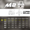 PuretéavHom Pack of 12 Wire Rope Clamps 2 mm Stainless