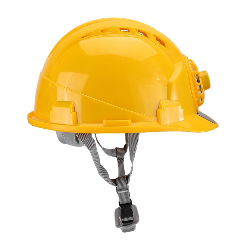 Outdoor Safety Helmet with Solar Power Fan Working Hat Construction