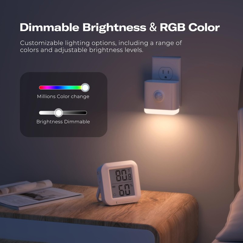 THIRDREALITY Smart Color Night Light, Matter Over WiFi, 3-1 Multi-Functionality,