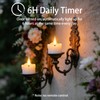 12 Pack Flameless Tea Light Candles with 6 hours Timer,