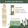 MISSME Tape-In Extensions, Real Hair, 40 cm, #60 Platinum Blonde,