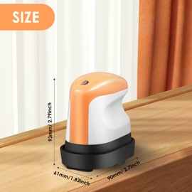 Mini Heat Press Heat Press Machine, Mini Heat Press with Automatic Shut-Off Function and 3 Different Heating Modes, Portable Heat Press for DIY Homemade T-Shirts Hats (Orange)