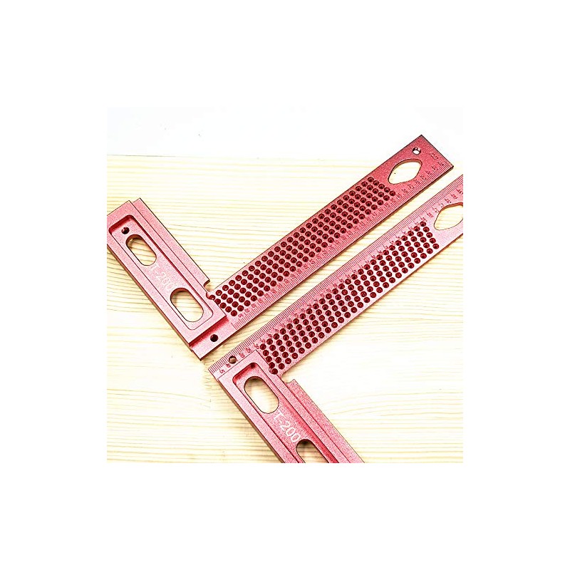 CarAngels Woodworking Ruler Gauge T-Shaped Cage Right Angle Ruler Injury