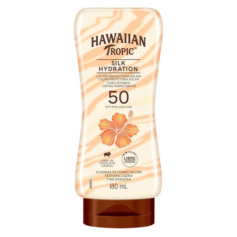 Hawaiian Tropic Silk Protector Solar 50 FPS Loción de 180ml
