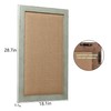 SOFE Linen Bulletin Board 18 X 29 Inches Wood Frame,