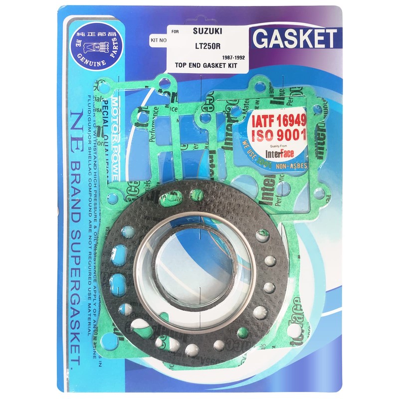 Allbulk Full Engine Rebuild Gasket Kit, Compatible Parts Suzuki LT250R,