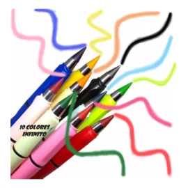 KFMX 6 Colores Infinito Lápices De Color Mágico Con Borrador