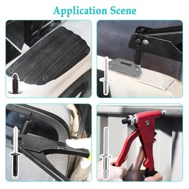 10L0L Golf Cart Ezgo Rivet Kit 44 Pcs Complete Body Metal Rivet Set for EZGO TXT Gas & Electric Vehicles 1994-up