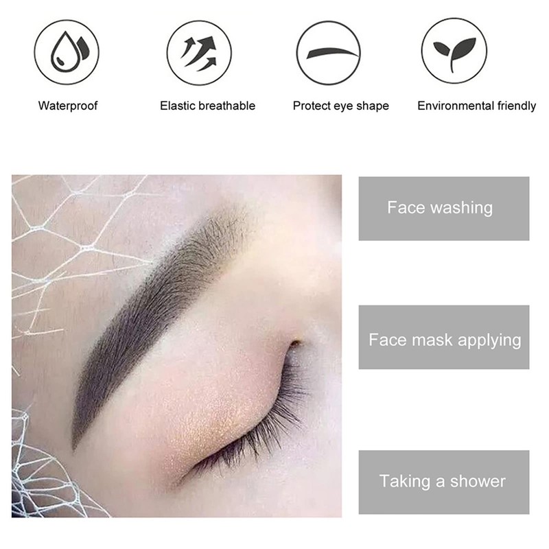 Disposable Plastic Eye Shield, 50 Pcs Eyebrow Tattoo Protection Waterproof