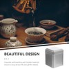 HOLIDYOYO 4pcs Square Tea Tins Canister Tea Storage Containers with
