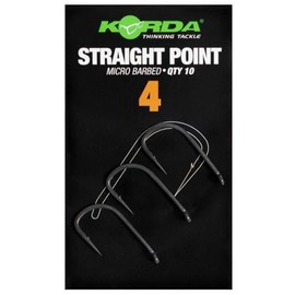 Korda Straight Point Micro Barbed Qty 10 (Size 4)