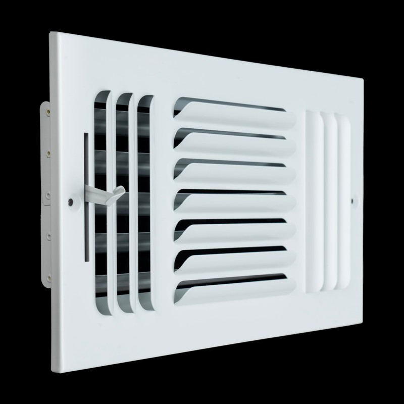 Fits 12x6 Duct Opening 3 Way Fixed Curved Blade Air