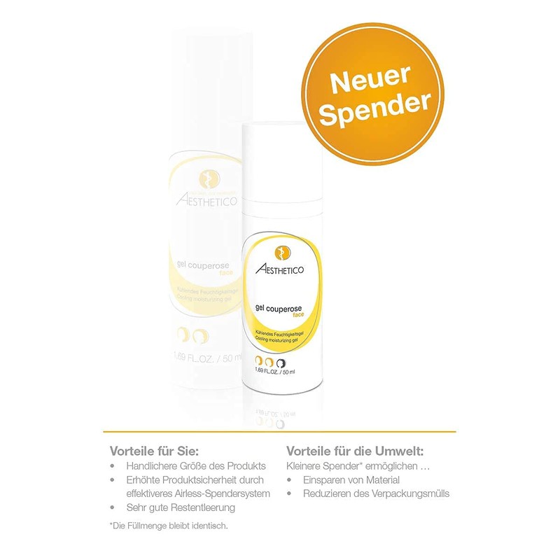 AESTHETICO Gel Couperose - Redness Minimising and Soothing Care Gel